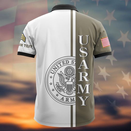 Customized US Veteran Polo Shirt