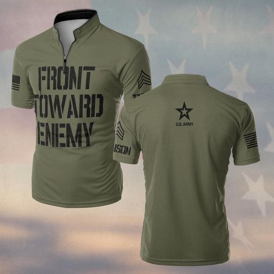 Customized US AM Front Toward Enemy Bowling Jersey