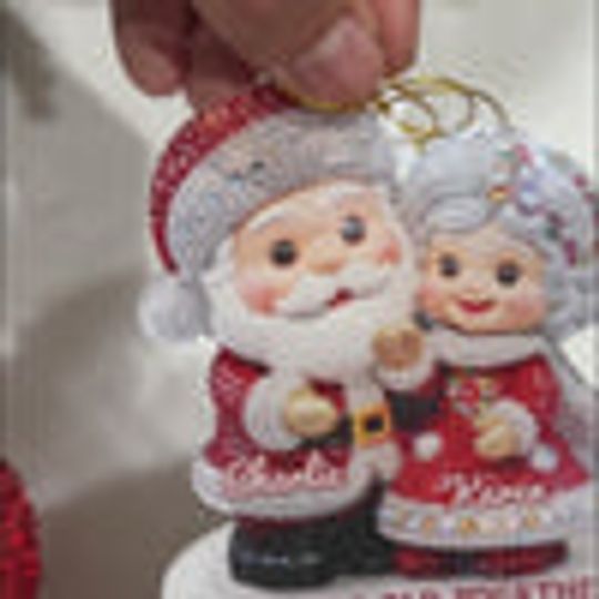 Custom Acrylic Ornament - Personalized Anniversary Christmas Wedding