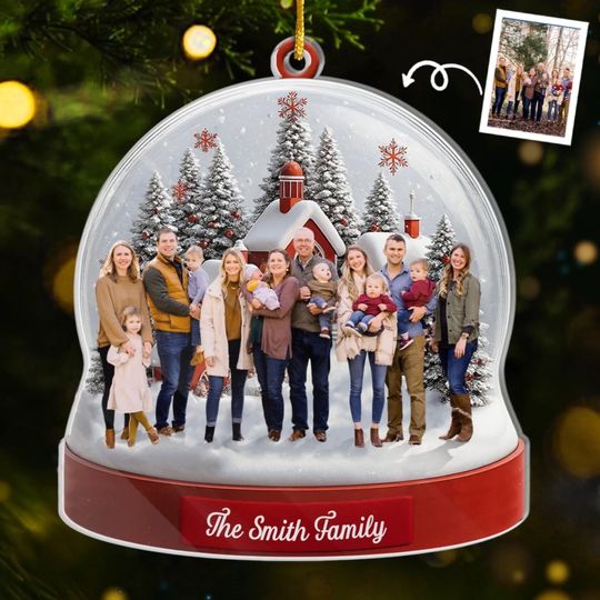Custom Photo Acrylic Ornament - Personalized Christmas Birthday Gifts For Mom