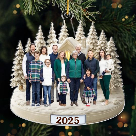 Custom Photo Acrylic Ornament - Personalized Christmas Birthday Gifts For Mom