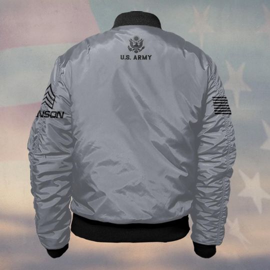 Customized Proud American Veteran Bomber Jackets