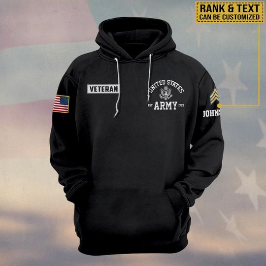 United States Veteran 3D Hoodie