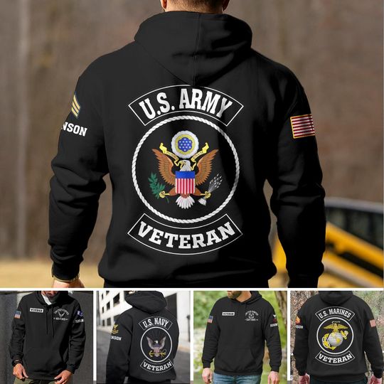 United States Veteran 3D Hoodie