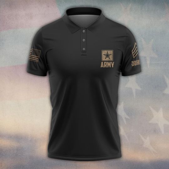Customized U.S Veteran Polo Shirt
