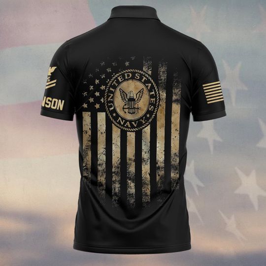 Customized U.S Navy Polo Shirt