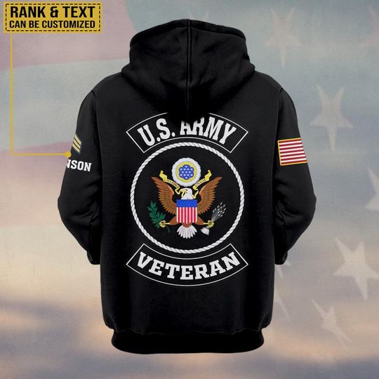 United States Veteran 3D Hoodie