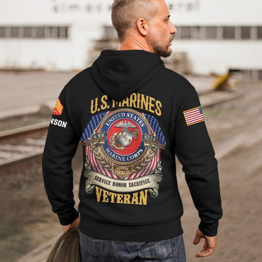 United States Veteran 3D Hoodie