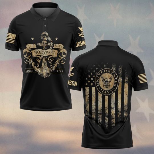 Customized U.S Navy Polo Shirt