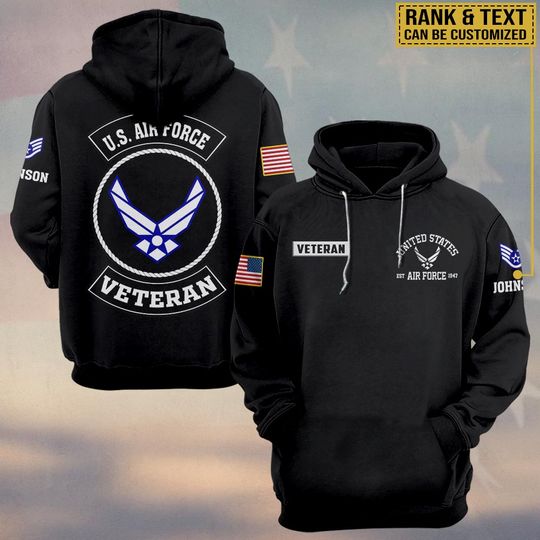 United States Veteran 3D Hoodie