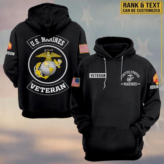 United States Veteran 3D Hoodie