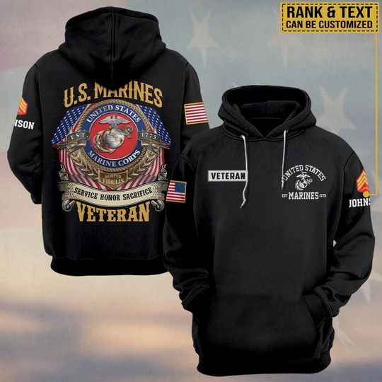 United States Veteran 3D Hoodie