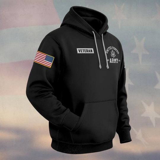 United States Veteran 3D Hoodie