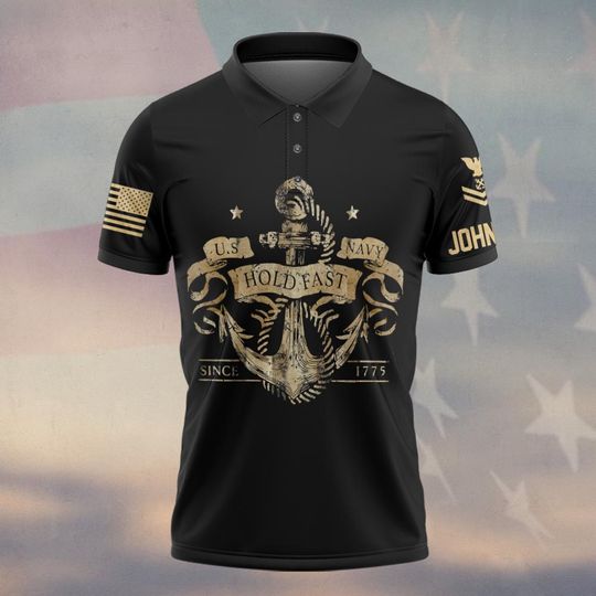Customized U.S Navy Polo Shirt