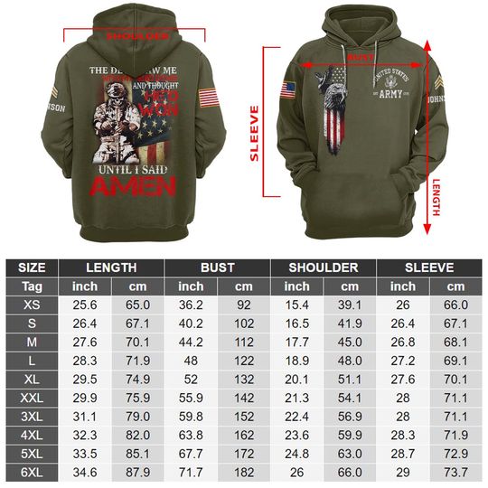 The Devil Saw Me With My Head Down And Thought He’d Won Until I Said Amen 3D Hoodie