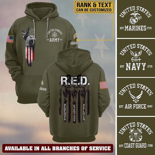 RED Friday 3D Hoodie