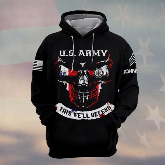 Customized U.S Veteran 3D Hoodie