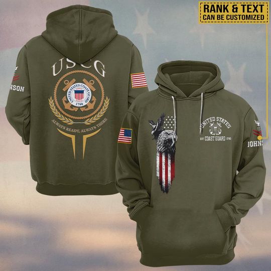 United States Military Motto 3D Hoodie