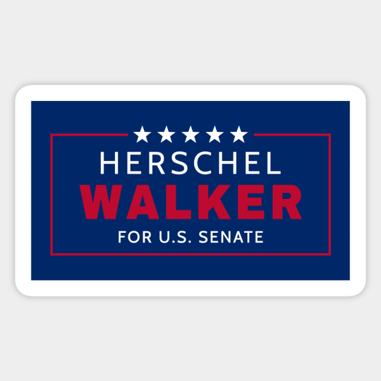 Herschel Walker 2022 Senate Election Georgia MAGA Republican Senator Walker Blue - 2022 Elections - Sticker