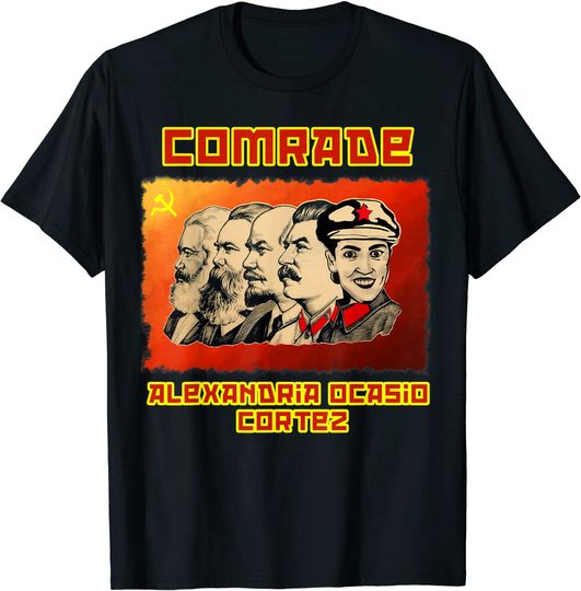 AOC T-Shirt Funny Communist Anti AOC Alexandria Ocasio Cortez