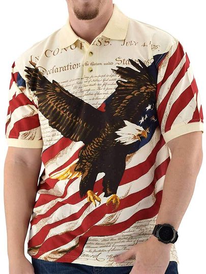 American Summer Flag Patriotic Eagle Shirt