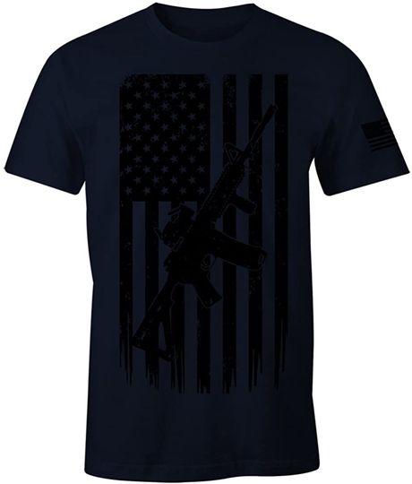 2nd Amendment T-Shirt Pro Second Amendment USA American Flag Patriotic T-Shirt