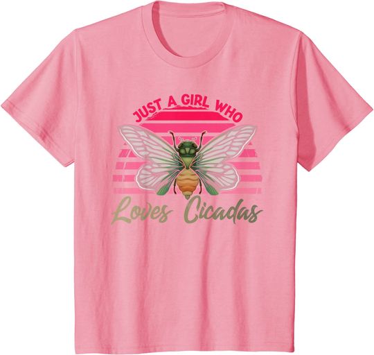 Cicada 2021 Youth's T Shirt Just A Girl Who Loves Cicadas