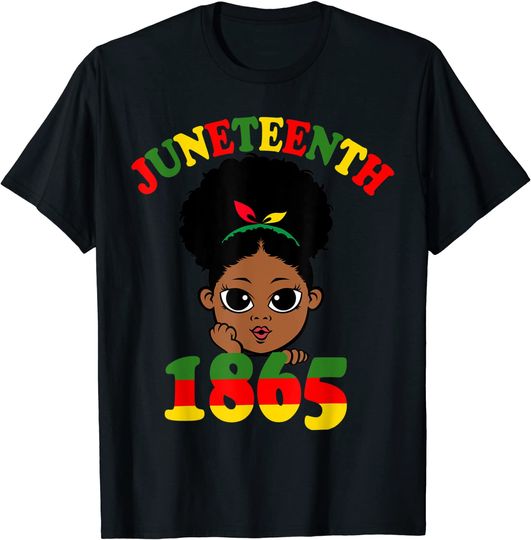 Juneteenth Men's T Shirt Celebrating 1865 Cute Black Girls