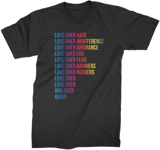 Love Over Hate Shirt Indifference Shirt Love Wins Tshirt
