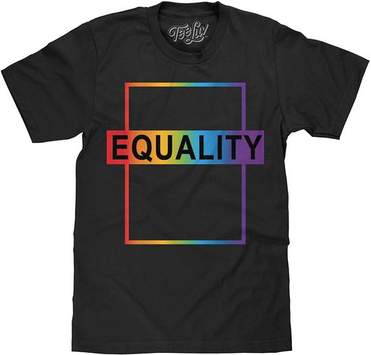 Equality T-Shirt - LGBT Rainbow Graphic Tee Shirt