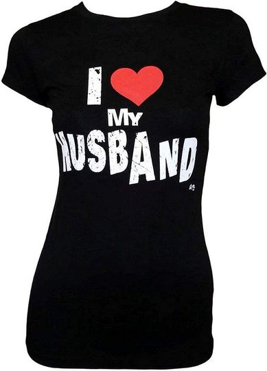 I Love My Husband Womens Slim Juniors Fitted T-Shirt