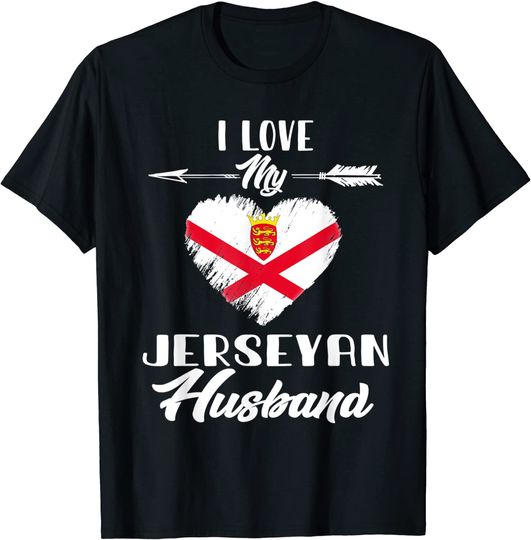 I Love My Jerseyan Husband Jersey T-Shirt