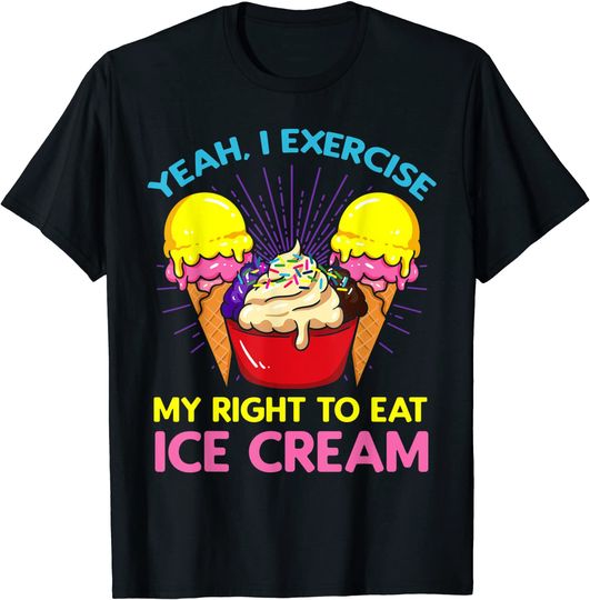 Ice Cream Lover Frozen Sorbet Cone Sweet Dessert Gelato T-Shirt