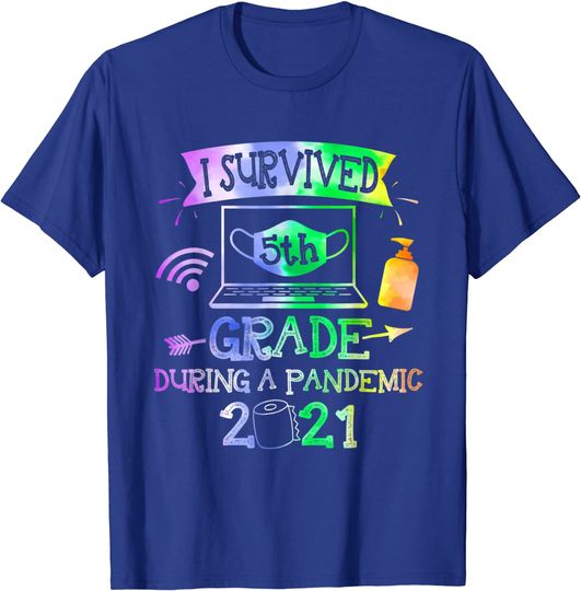 I Survived 5Th Grade During Pandemic 2021 Graduation T-Shirt