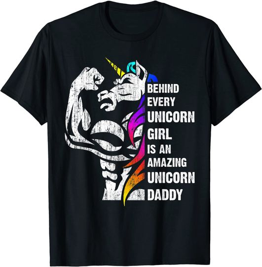Unicorn Dad Dadacorn Dadicorn Daddycorn Inspirational Quote T-Shirt