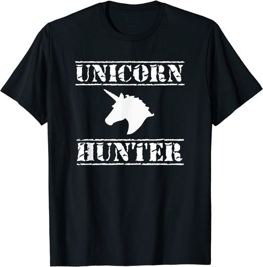 Unicorn Hunter T-Shirt, Mens Horse Humor Novelty