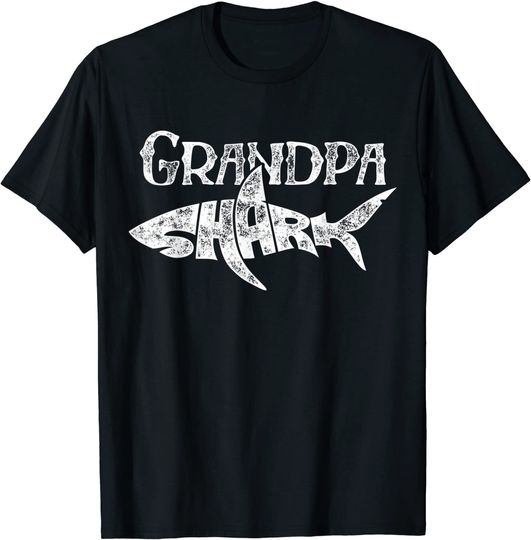 Grandpa Shark T Shirt Family Matching Men Jawsome Gifts Tees
