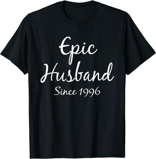 25th Anniversary Gifts for Him Epic Husband Since 1996 T-Shirt