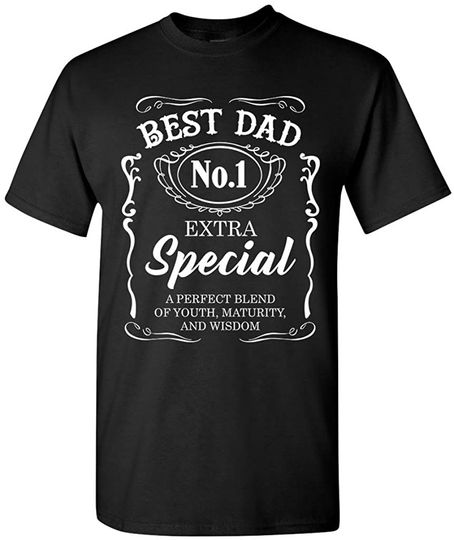 Best Dad No.1 Extra Special Awesome Funny Humor DT Adult T-Shirt Tee