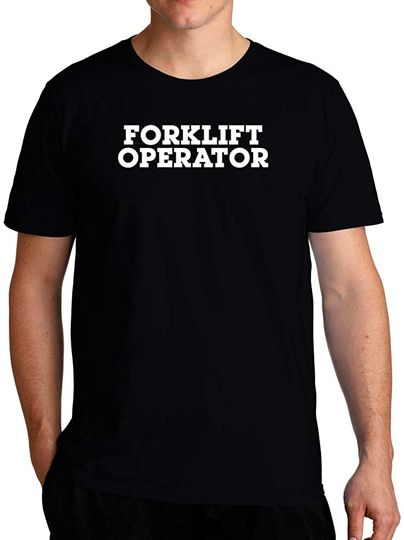 Forklift Operator Retro Font T-Shirt