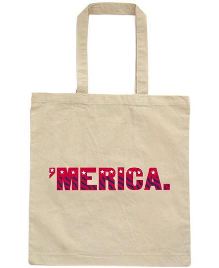 United States "'Merica" Design USA Independence Day July 4th Tote