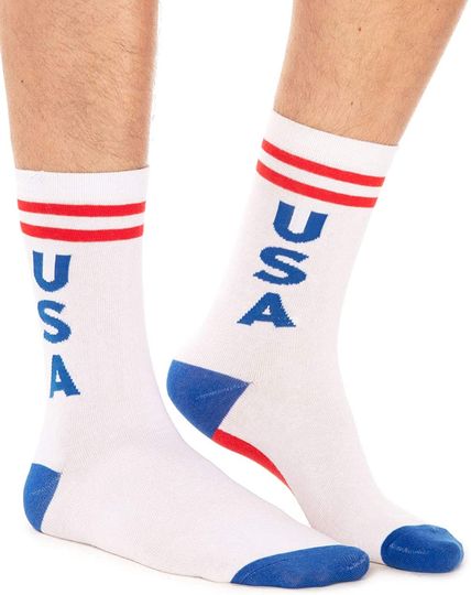 Men's USA Socks - Red White and Blue Patriotic Socks