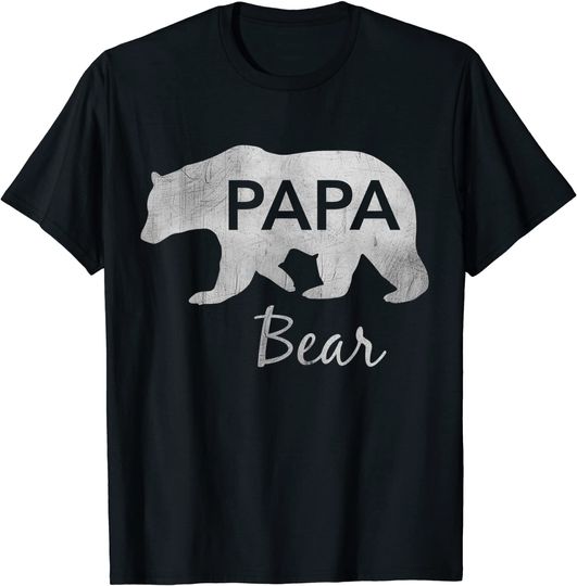 Mens Papa Bear Great Gift For Dad, Father, Grandpa T-Shirt