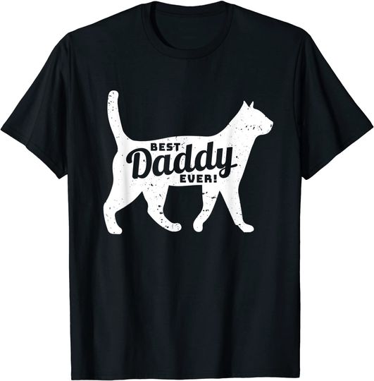 Cat Daddy Dad Pet Lover Fathers Day Men T-Shirt