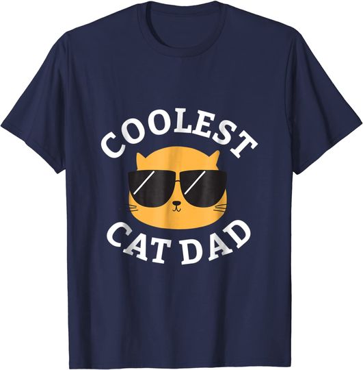 Coolest Cat Dad T-Shirt Men