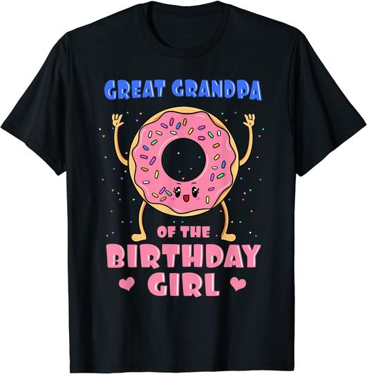 Men's T Shirt Great Grandpa Of The Birthday Girl