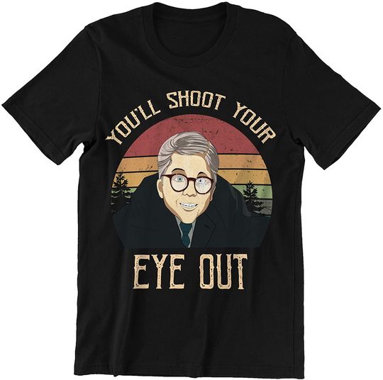 A Christmas Story Ralphie You'll Shoot Your Eye Out Circle Unisex Tshirt