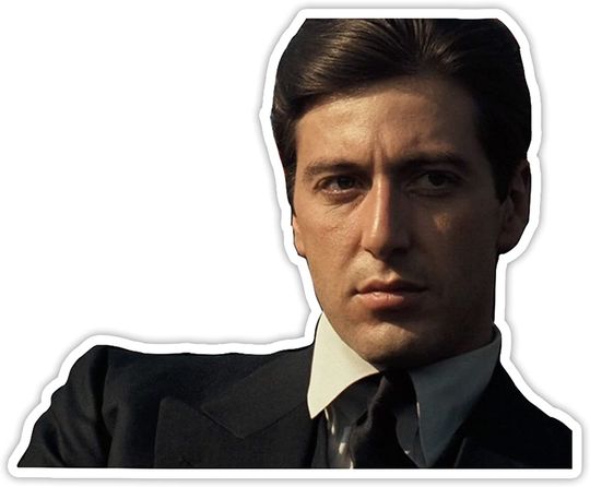 The Godfather Michael Corleone13 Sticker 2"
