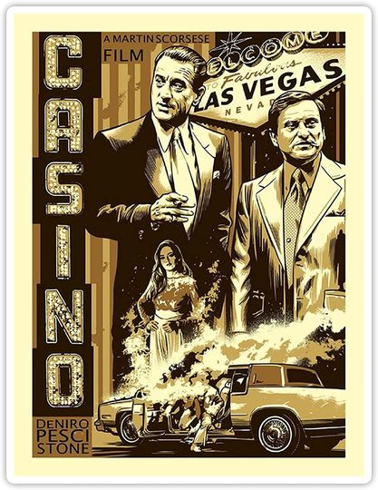 Goodfellas Robert De NIRO Casino Mafia Gangster Sticker 2"