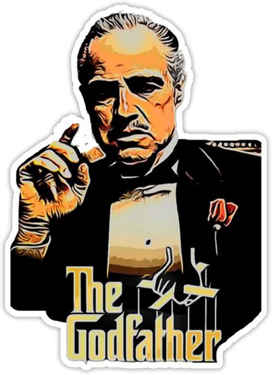 The Godfather Vito Corleone Film Artworks Sticker 2"